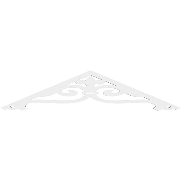 Pitch Finley Architectural Grade PVC Gable Pediment, 36W X 7 1/2H X 1P (5/12)